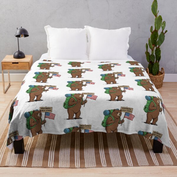 Item preview, Patriot Bear Foxtrots American Flag Hiking designed and sold by TeeARTHY.