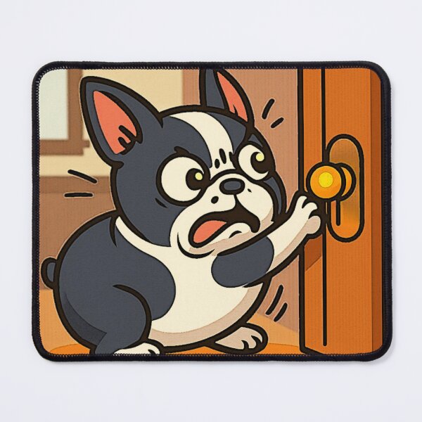 Item preview, Boston Terrier Cartoon Loaf – Dramatic Door Pull designed and sold by LuxuryApparels.