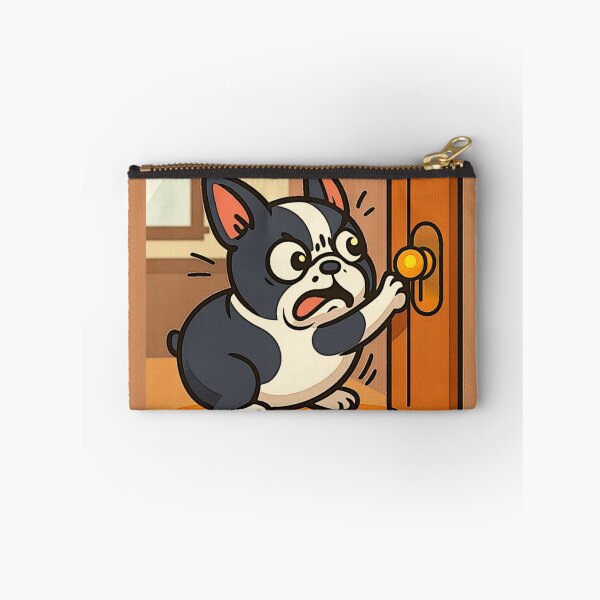 Item preview, Boston Terrier Cartoon Loaf – Dramatic Door Pull designed and sold by LuxuryApparels.