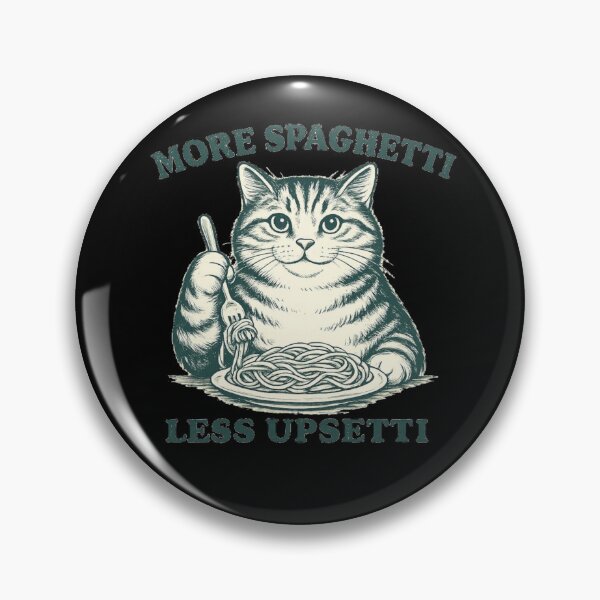 Item preview, more spagetti less upsetti cat who loves spagetti  designed and sold by zuzzelek44.