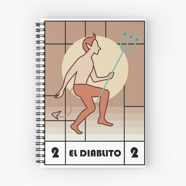 Item preview, The Little Devil Mexican Lottery Digital Illustration designed and sold by escarabajdesign.