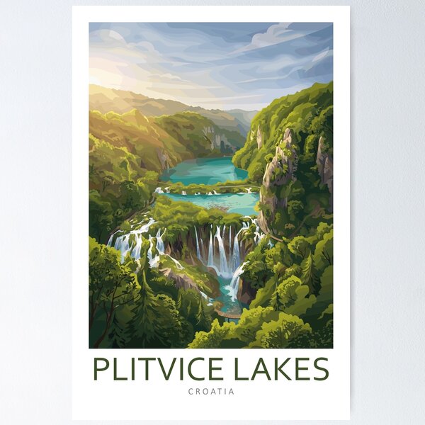 Item preview, Plitvice Lakes National Park Croatia - Travel Art designed and sold by Marciolini.