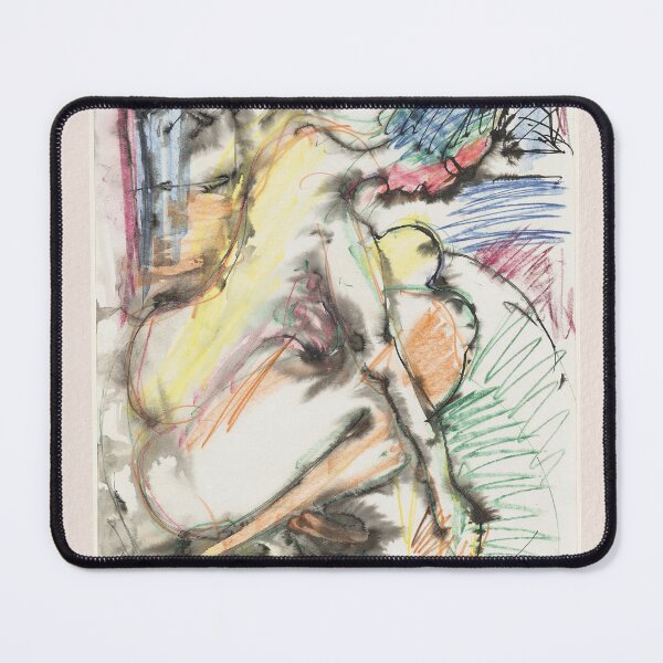 Item preview, Ernst Ludwig Kirchner Expressionist Nude Bath designed and sold by LaFabricaArt.
