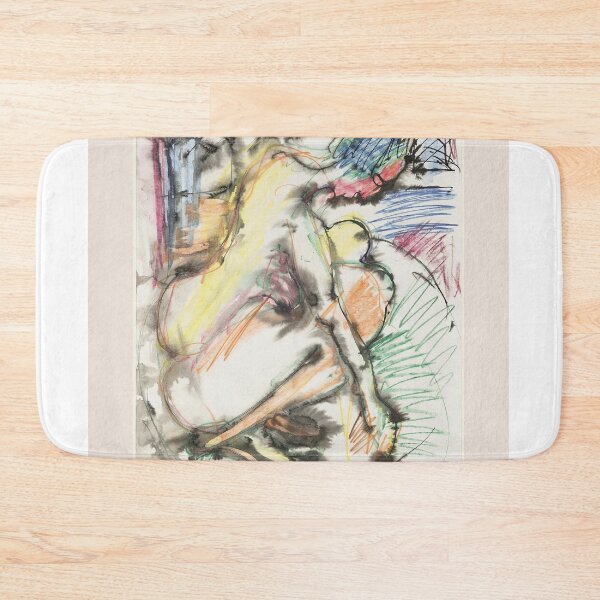 Item preview, Ernst Ludwig Kirchner Expressionist Nude Bath designed and sold by LaFabricaArt.