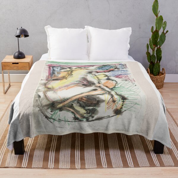 Item preview, Ernst Ludwig Kirchner Expressionist Nude Bath designed and sold by LaFabricaArt.