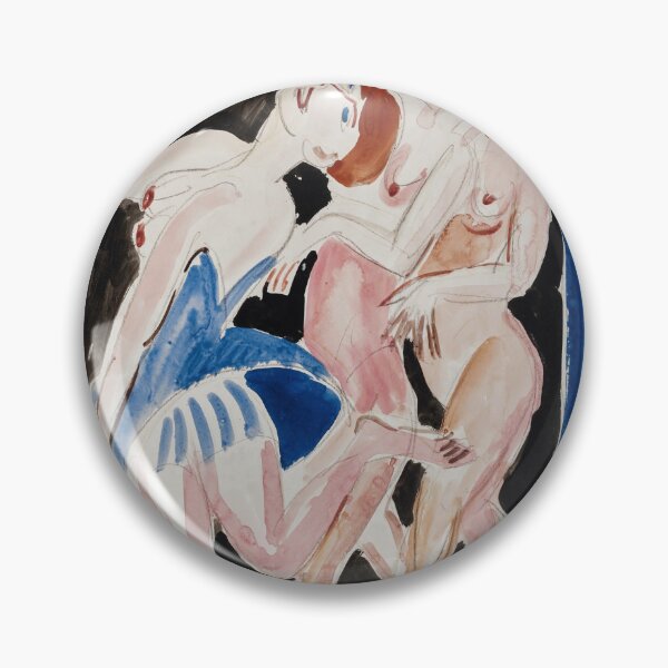 Item preview, Kirchner Three Dancers Expressionist Art designed and sold by LaFabricaArt.