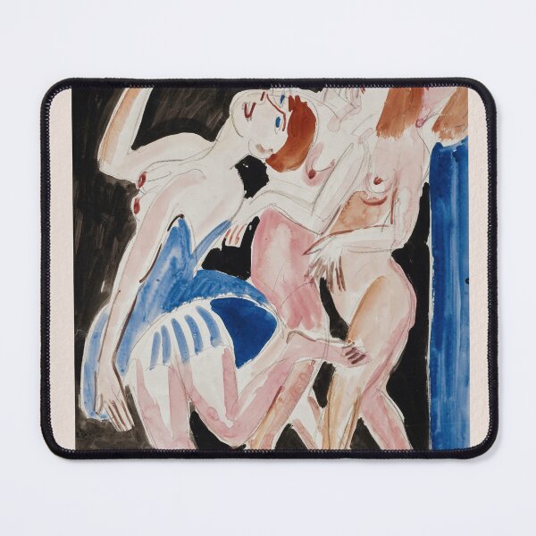 Item preview, Kirchner Three Dancers Expressionist Art designed and sold by LaFabricaArt.