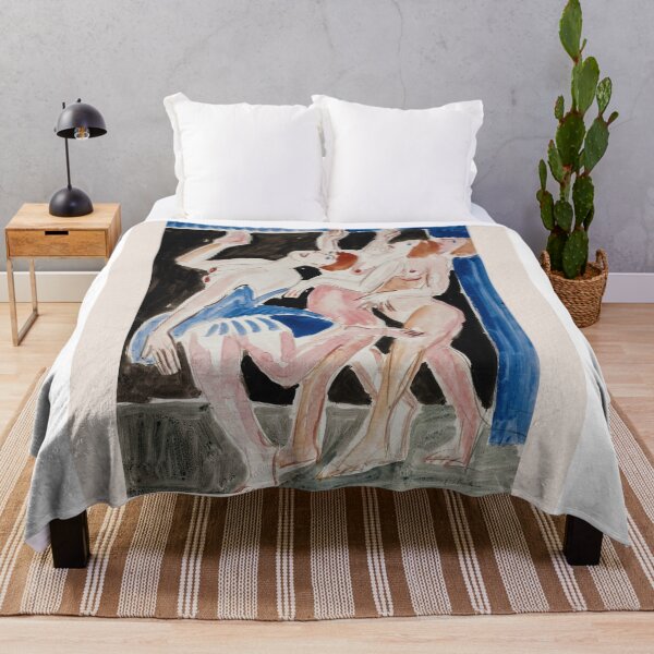 Item preview, Kirchner Three Dancers Expressionist Art designed and sold by LaFabricaArt.