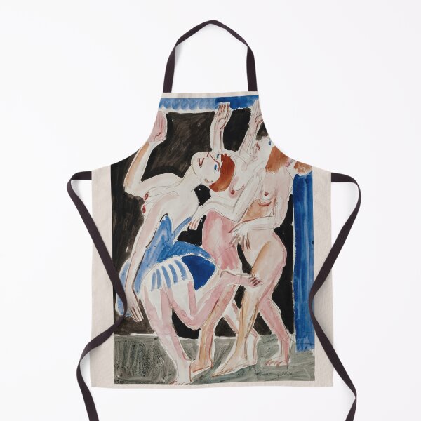 Item preview, Kirchner Three Dancers Expressionist Art designed and sold by LaFabricaArt.