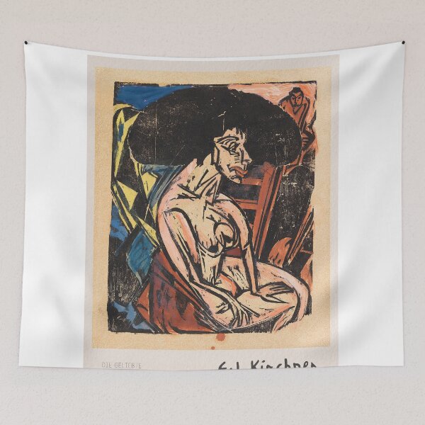 Item preview, Kirchner The Beloved Expressionist Nude designed and sold by LaFabricaArt.