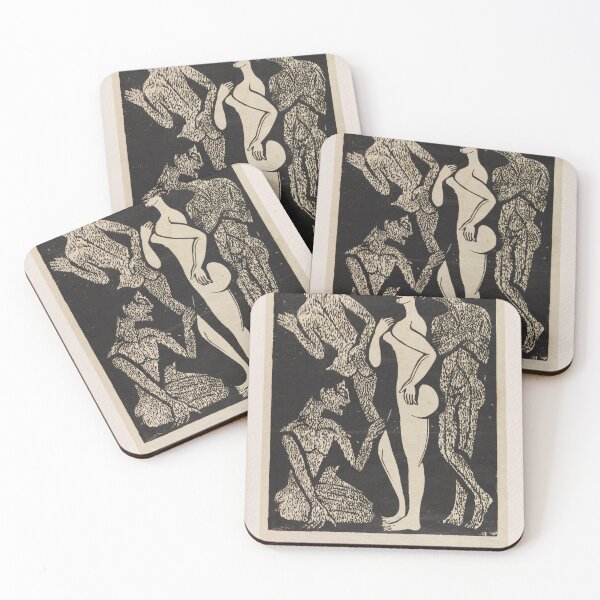 Item preview, Kirchner Woman and Men Expressionism designed and sold by LaFabricaArt.