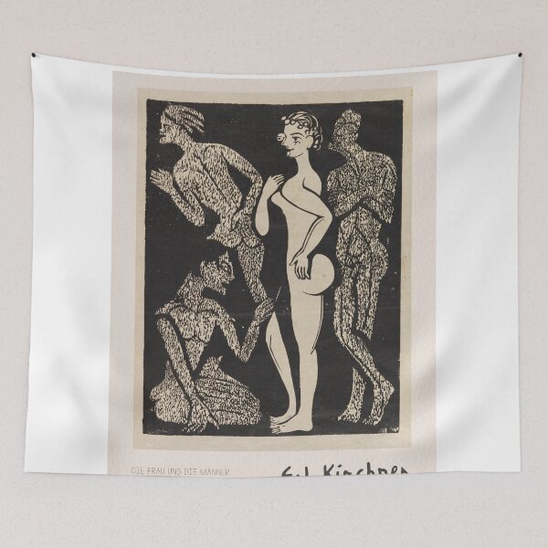 Item preview, Kirchner Woman and Men Expressionism designed and sold by LaFabricaArt.