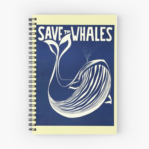 Item preview, Save the Whales (Blue/Yellow)  designed and sold by NoisyNosyNancy.