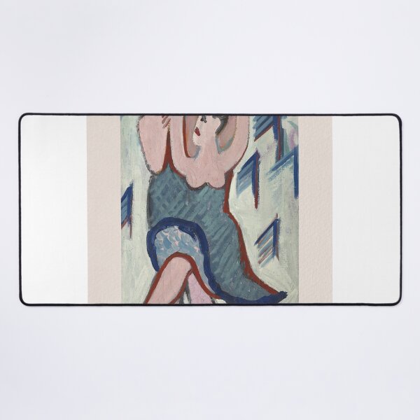 Item preview, Kirchner Dancing Couple Expressionist Art designed and sold by LaFabricaArt.