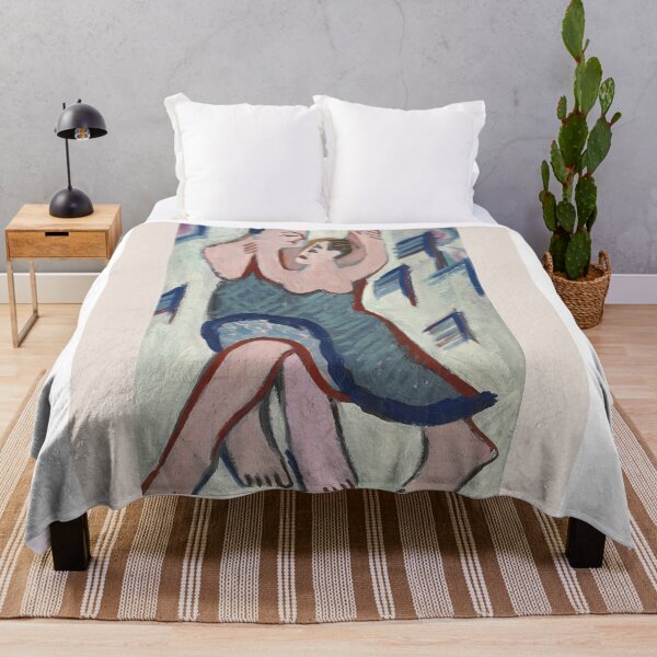Item preview, Kirchner Dancing Couple Expressionist Art designed and sold by LaFabricaArt.