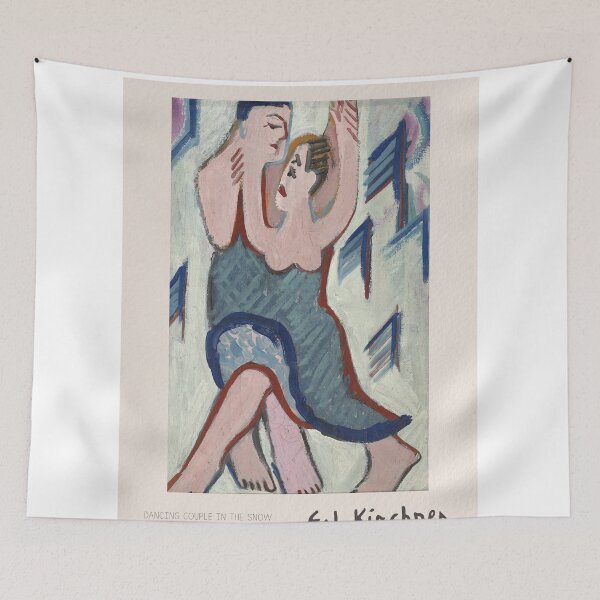 Item preview, Kirchner Dancing Couple Expressionist Art designed and sold by LaFabricaArt.