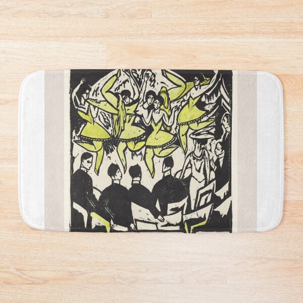 Item preview, Kirchner Ice Palace Dancers Expressionism designed and sold by LaFabricaArt.