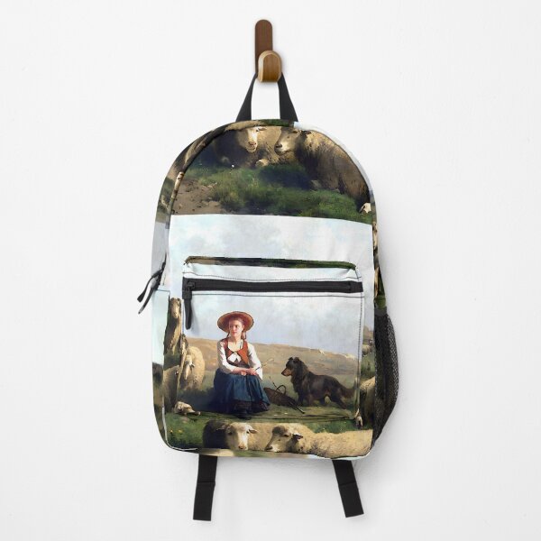 Item preview, Shepherdess with Sheep in a Landscape designed and sold by Jon-Baran.