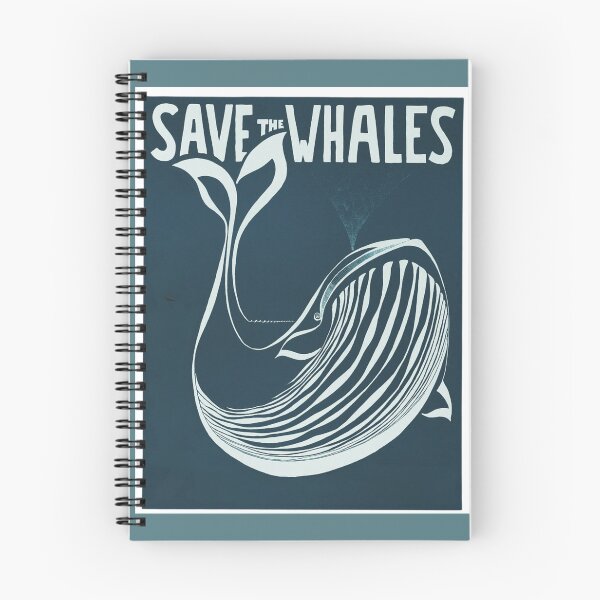 Item preview, Save the Whales (Blue/White) designed and sold by NoisyNosyNancy.