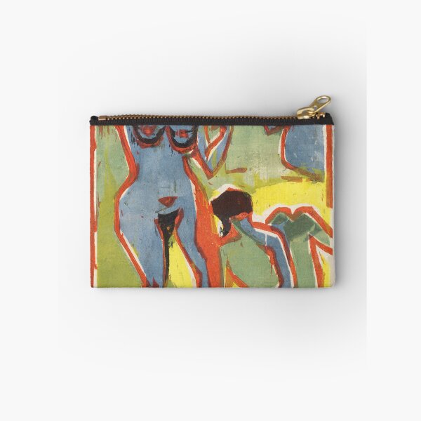 Item preview, Kirchner Bathing Women Expressionist Nude designed and sold by LaFabricaArt.