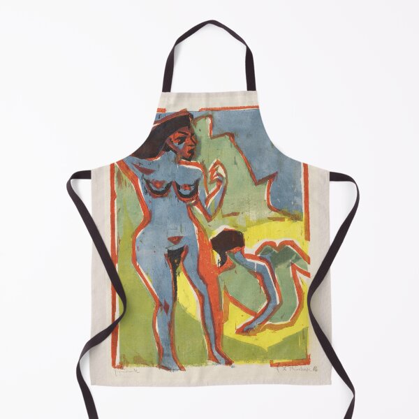 Item preview, Kirchner Bathing Women Expressionist Nude designed and sold by LaFabricaArt.