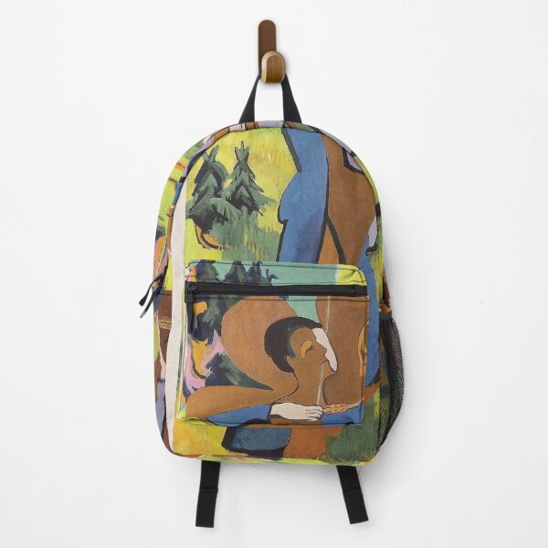 Item preview, Kirchner Archers Expressionist Landscape Art designed and sold by LaFabricaArt.