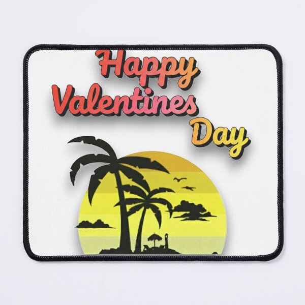 Item preview, Romantic Tropical Sunset Valentine Greeting designed and sold by blacK1982White.