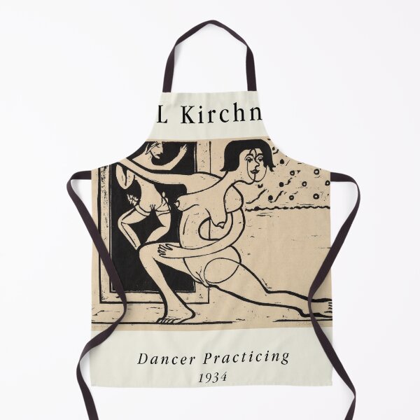 Item preview, Kirchner Dancer Practicing Expressionist Print designed and sold by LaFabricaArt.