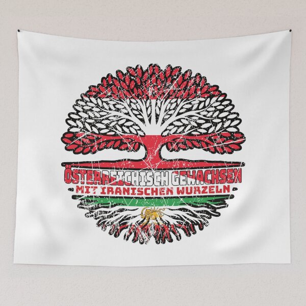 Item preview, Austrian Grown, Iranian Roots – Lion and Sun (Shir o Khorshid) Heritage Design designed and sold by FlagX.