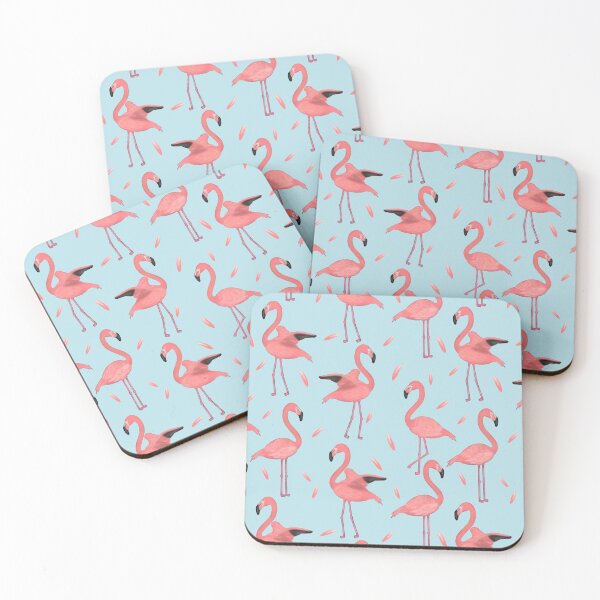 Item preview, Flamingos and feathers designed and sold by Daniel Vasco.