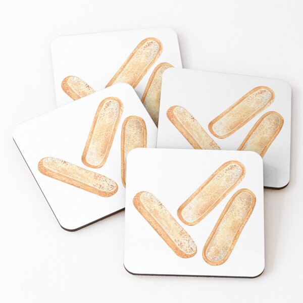 Item preview, Ladyfinger Cookies Watercolor Illustration designed and sold by Flowersforbear.