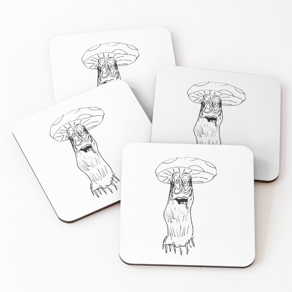Item preview, Tripping Mushroom black and white designed and sold by Gr33zy Art.