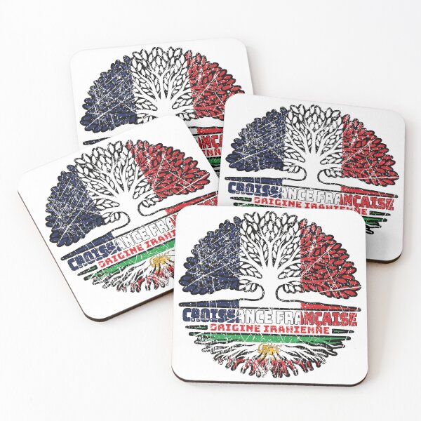 Item preview, French Grown, Iranian Roots – Lion and Sun (Shir o Khorshid) Heritage Design designed and sold by FlagX.