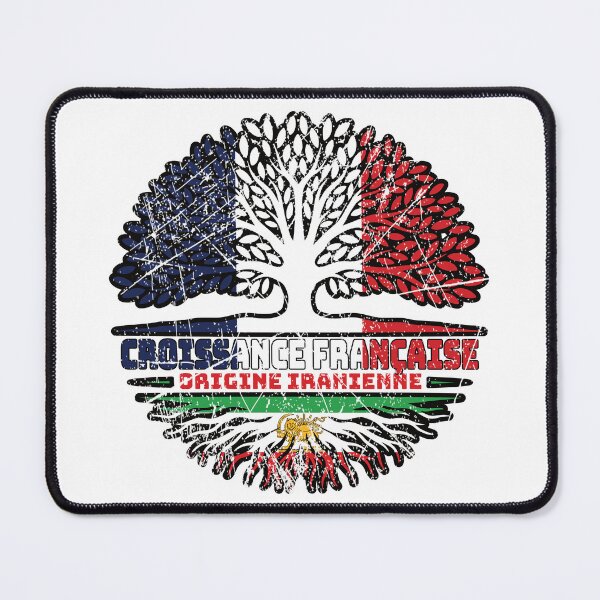 Item preview, French Grown, Iranian Roots – Lion and Sun (Shir o Khorshid) Heritage Design designed and sold by FlagX.