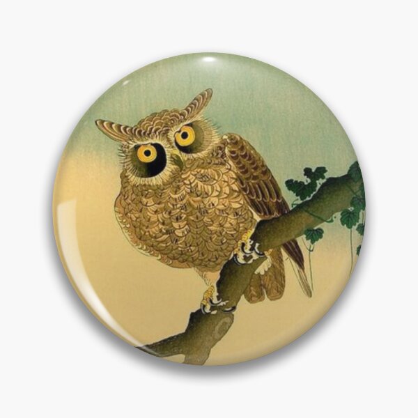 Item preview, Owl by Kono Bairei  designed and sold by NoisyNosyNancy.