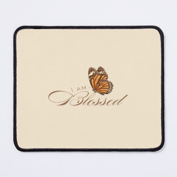 Item preview, I Am Blessed | Neutral Affirmation Wall Art | Soft Minimal Home Decor designed and sold by NiaMakesStuff.