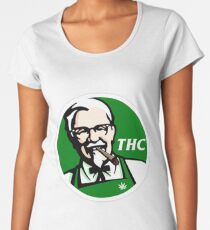 KFC PARODY THC Weed. Women's Premium T-Shirt