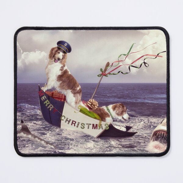 Item preview, Overseas dogliveries might be late again this year designed and sold by Rowena Cherry Art.