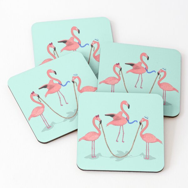 Item preview, Flamingos playing designed and sold by Daniel Vasco.