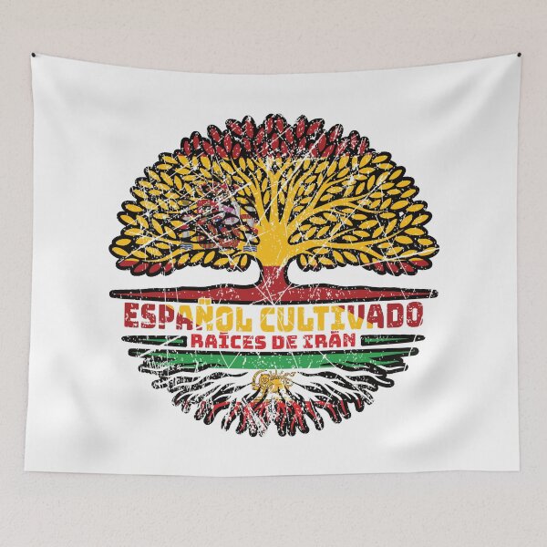 Item preview, Spanish Grown, Iranian Roots – Lion and Sun (Shir o Khorshid) Heritage Design designed and sold by FlagX.