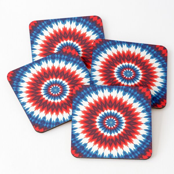 Item preview, Americana Red White and Blue Tie Dye Burst designed and sold by Sharon Schwalbe.