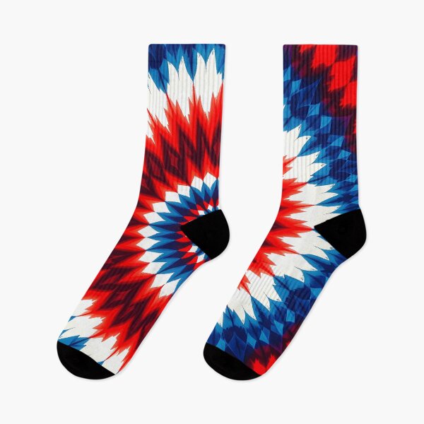 Item preview, Americana Red White and Blue Tie Dye Burst designed and sold by Sharon Schwalbe.