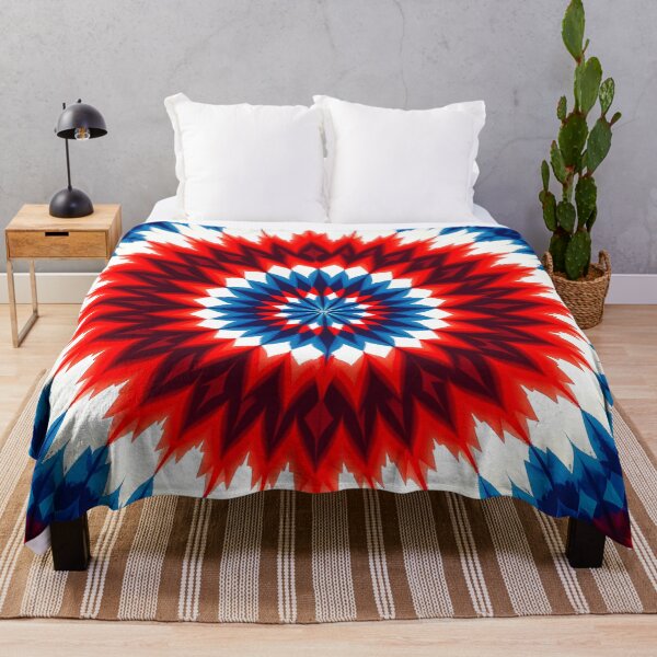 Item preview, Americana Red White and Blue Tie Dye Burst designed and sold by Sharon Schwalbe.