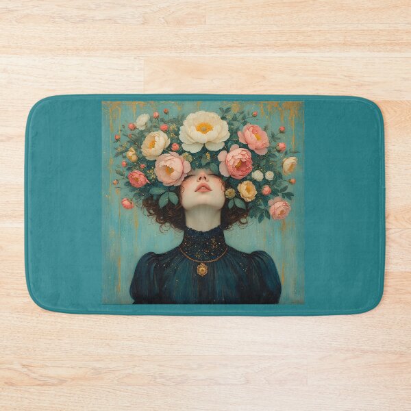 Item preview, A girl with a peony flower on her head. designed and sold by Natalia-Vlad.