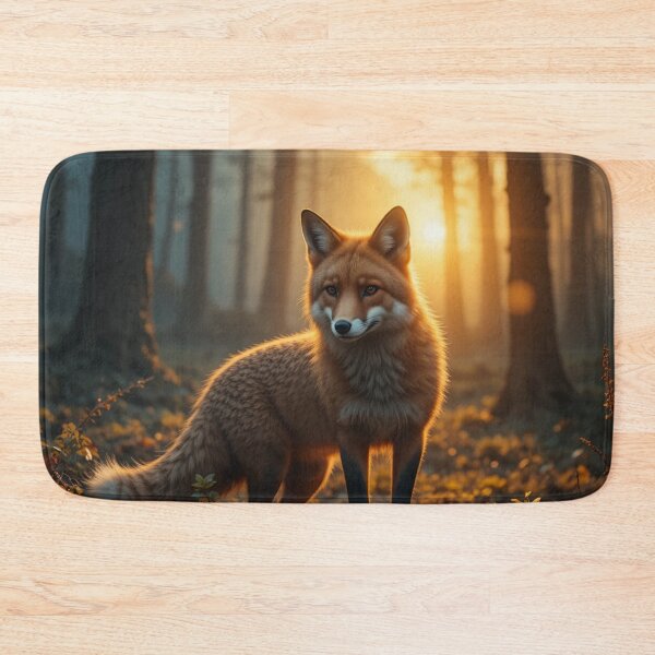 Item preview, Fox Stands in Sunlit Forest designed and sold by InezPhotography.