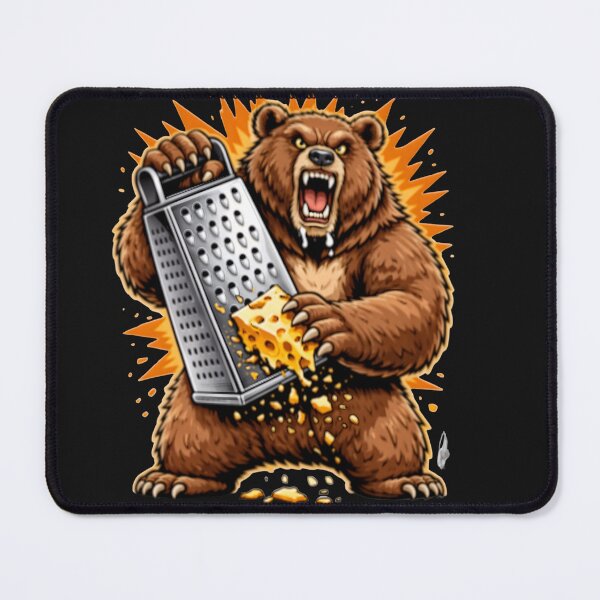Item preview, Angry Bear Grating Cheese Grater Hater T-Shir designed and sold by FloralBotanicaStickers.