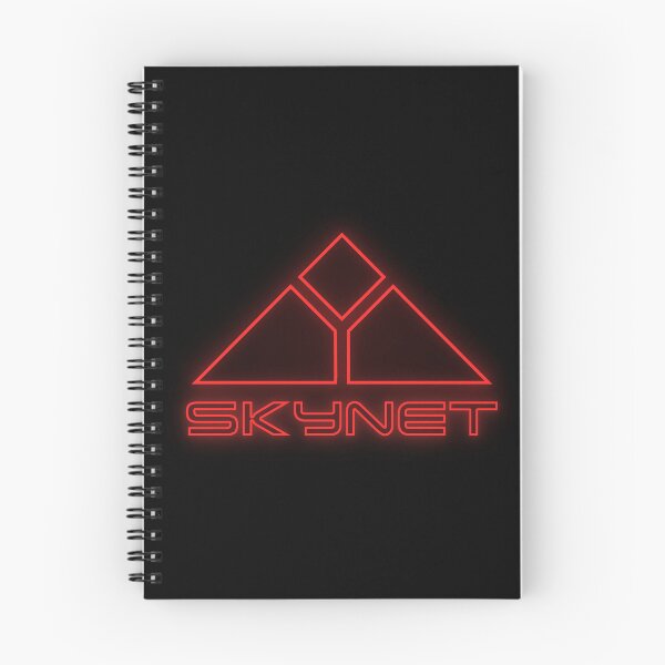 Artikelvorschau, Terminator Skynet 80er Jahre rotes Neon-Logo entworfen und verkauft von Power Up Prints.