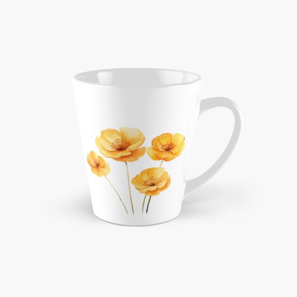 Item preview, Four Yellow Buttercup Flowers designed and sold by Violet Peonies.