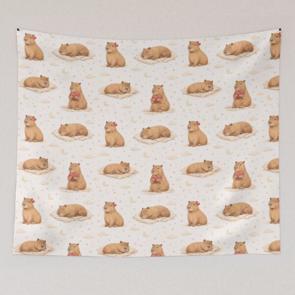 Item preview, Valentine Capybara Cozy Valentine Pattern designed and sold by Meandmyshop.