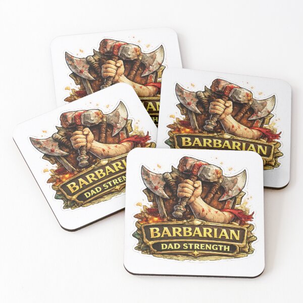 Item preview, Barbarian Dad Strength Fantasy RPG Father Warrior designed and sold by jgvisualarts.